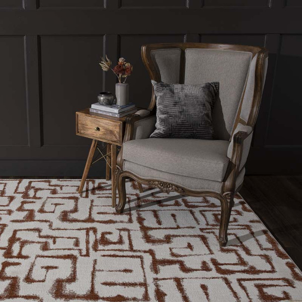 Karastan Soiree 91966 97031 Sazerac Rose Gold Rug