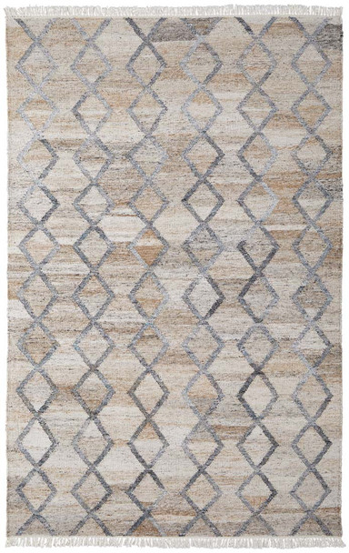 Feizy Beckett 0771F Charcoal Tan Rug