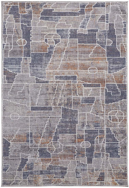 Feizy Francisco 39D4F Blue Multi Rug