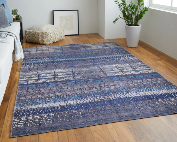 Feizy Mathis 39HYF Gray Blue Rug