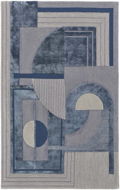 Feizy Nash 8849F Blue Gray Rug