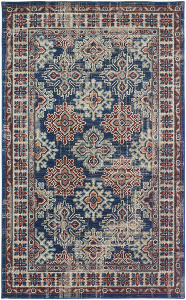 Feizy Nolan 39CAF Blue Multi Rug