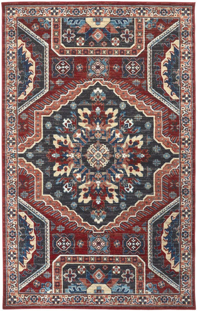 Feizy Nolan 39CDF Red Multi Rug