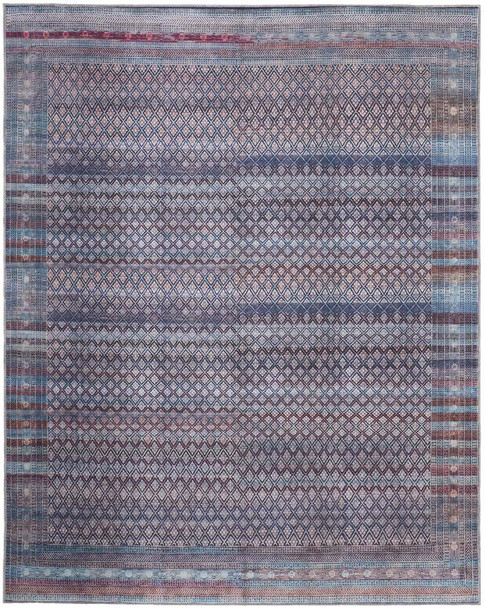 Feizy Voss 39H7F Aqua Multi Rug
