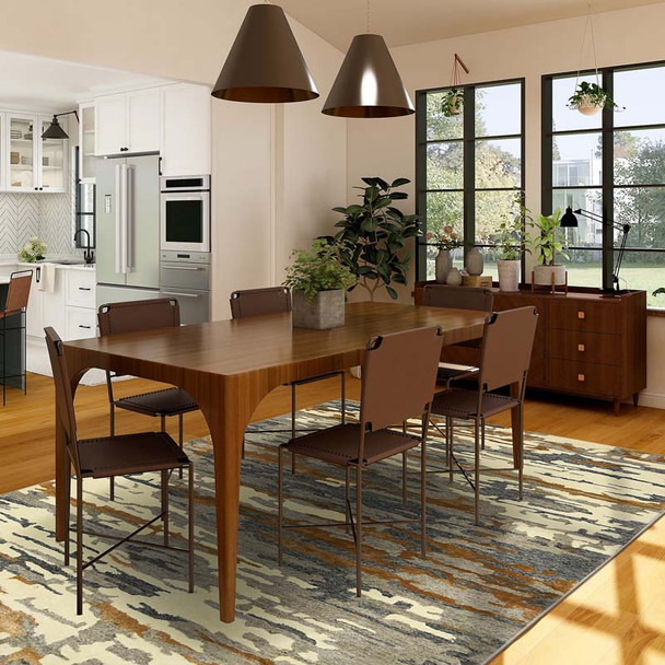 Amer Abstract ABS-3 Glencoe Orange Rug