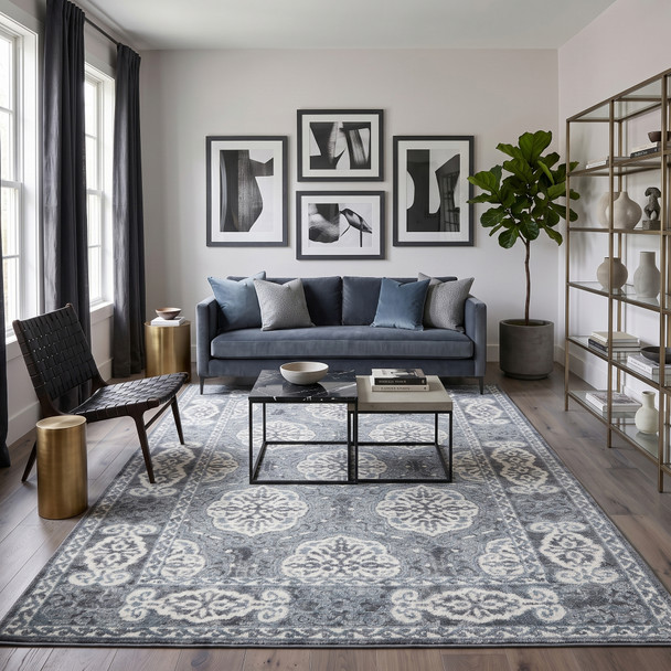 Amer Alexandria ALX-10 Banbury Blue Rug