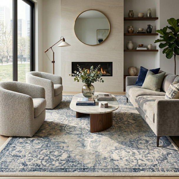 Amer Allure ALU-6 Cholet Blue Rug