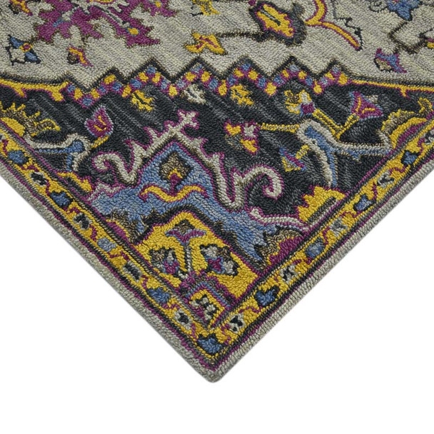 Amer Boho BOH-3 Evreux Yellow Pink Rug