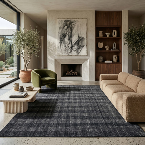 Amer Brooklyn BRK-5 Bays Charcoal Rug