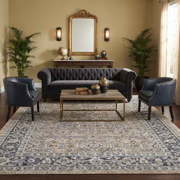 Amer Inara INA-8 Blanche Gold Rug