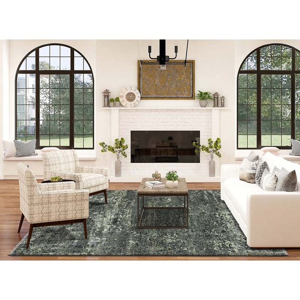 Amer Mystique MYS-23 Linden Gray Blue Rug