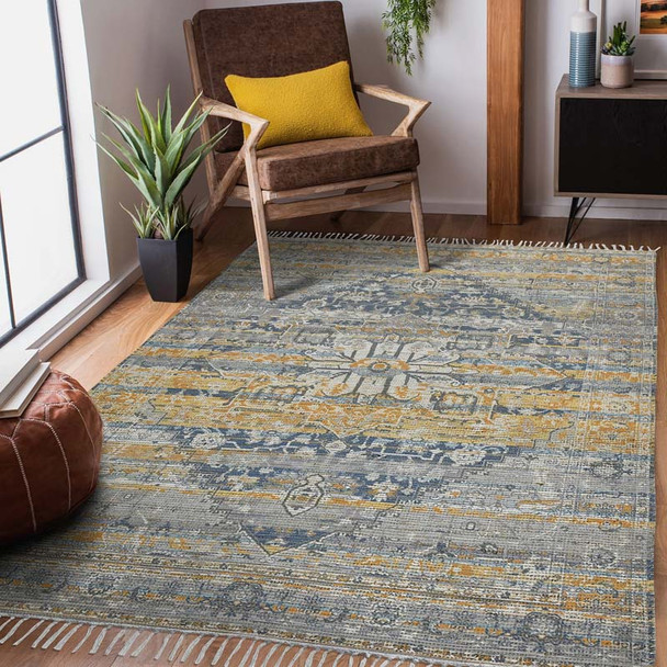 Amer Prairie PRE-2 Andover Denim Orange Rug