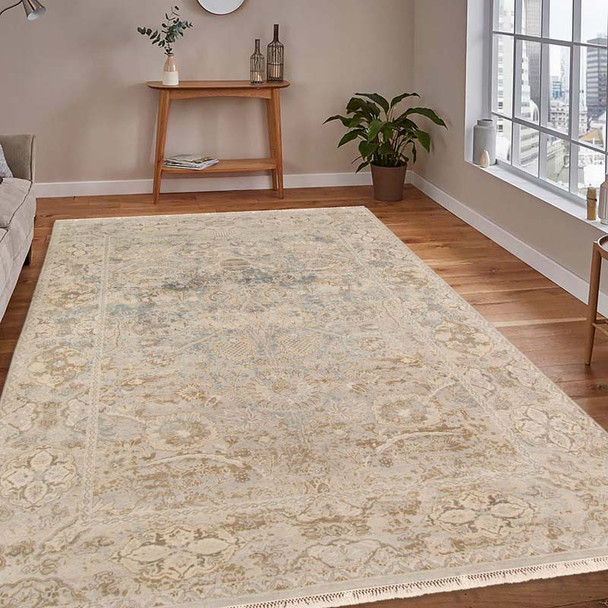 Amer Vintage VIN-3 Oletha Blue Tan Rug