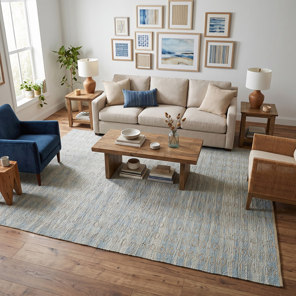 Amer Zola ZOL-5 Parquet Light Blue Rug