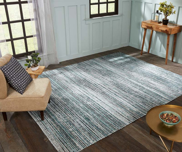 Kalaty Modena MO-350 Aqua Strie Rug