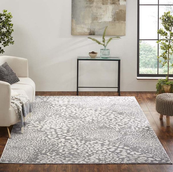 Kalaty Serengeti SG-627 LT Grey Leopard Rug