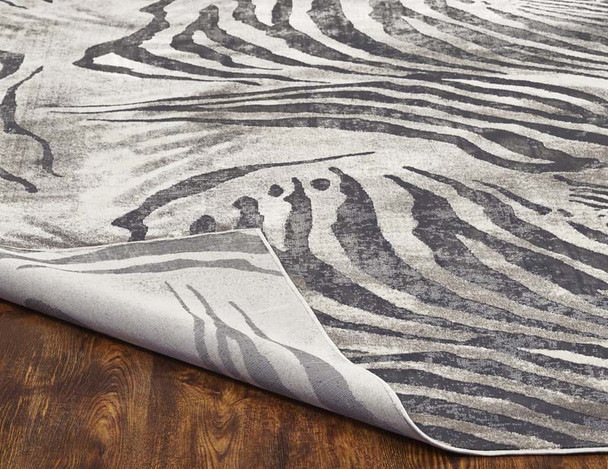 Kalaty Serengeti SG-630 Charcoal Zebra Rug