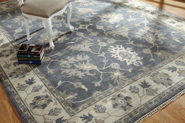 Kalaty Umbria US-105 Denim Ivory Rug