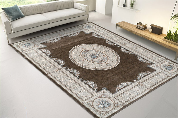 Dynamic Ancient Garden 57226 3295 Brown Cream Rug