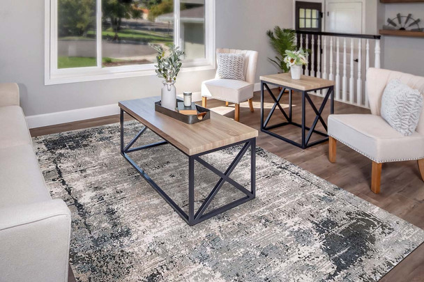 Dynamic Riley 6031 905 Grey Blue Rug