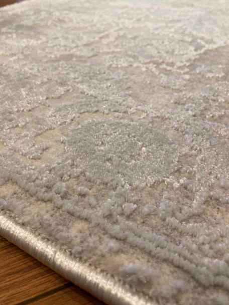 Costello 3530-109 Cream Silver Staircase and Hall Runner