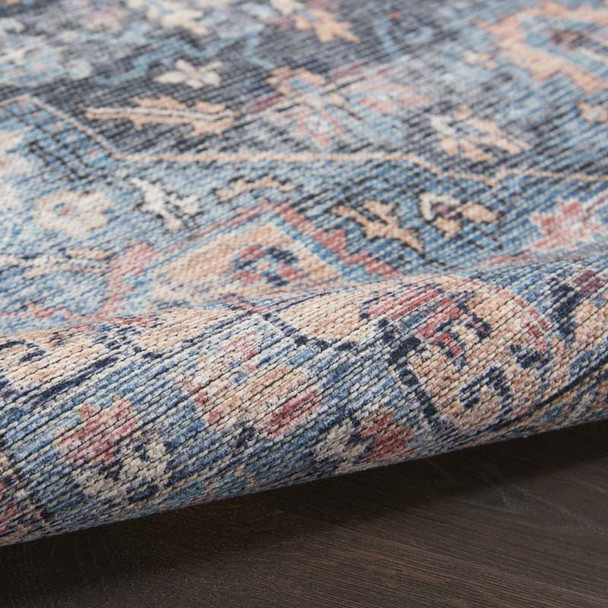 Nourison Nicole Curtis Series 1 SR101 Light Blue Multi Rug