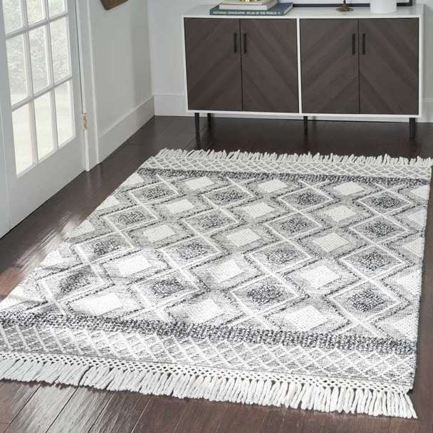 Nourison Nicole Curtis Series 3 SR301 Grey Ivory Rug