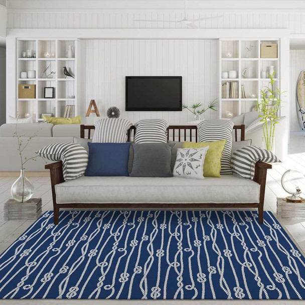 Addison Harpswell AHP37 Blue Rug