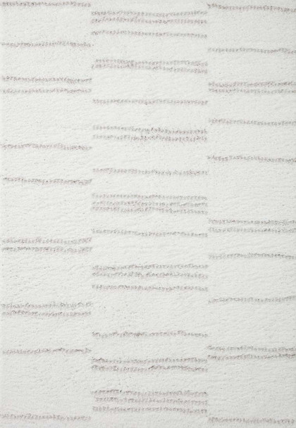 Loloi Bliss Shag BLS-02 White Grey Rug