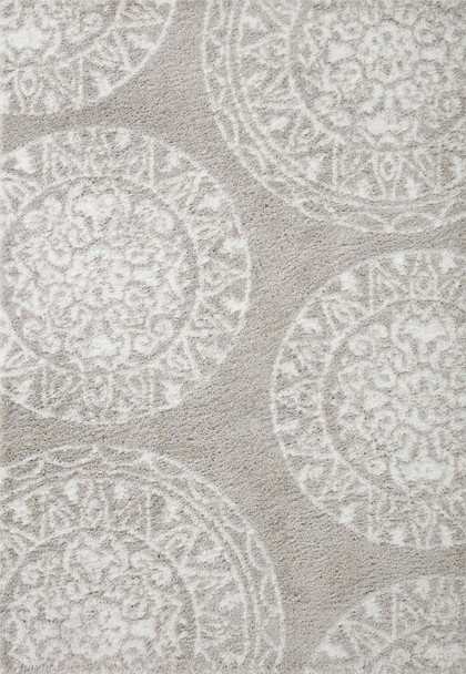 Loloi Bliss Shag BLS-06 Grey White Rug
