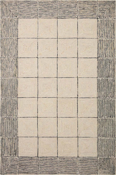 Chris Loves Julia x Loloi Francis FRA-02 Cream Black Rug