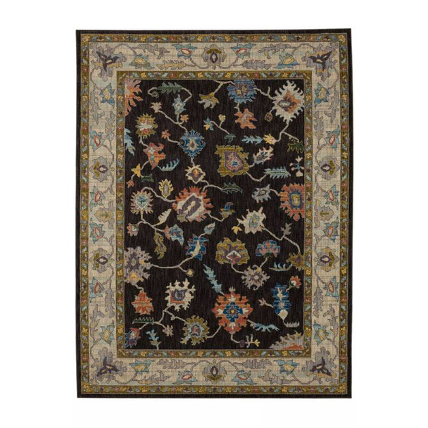 Karastan Pandora 92610 5691 Fury Charcoal Rug