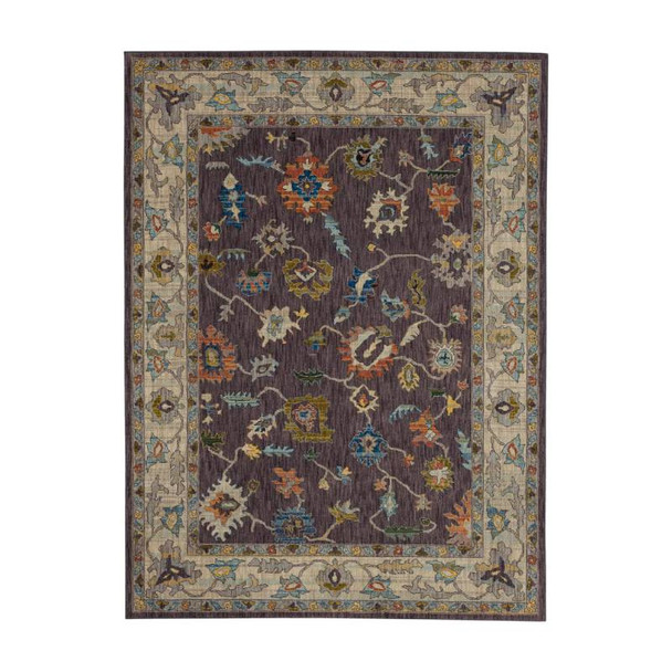 Karastan Pandora 92610 85096 Fury Eggplant Rug