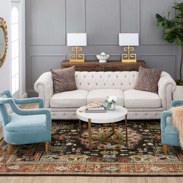 Karastan Pandora 92617 50101 Covetous Blue Rug