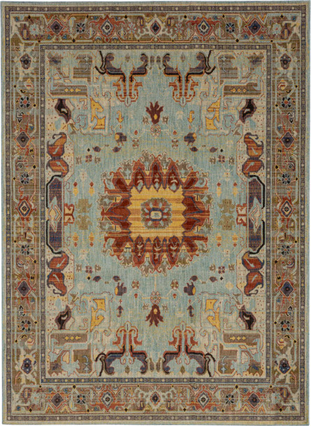Karastan Pandora 92617 50101 Covetous Blue Rug