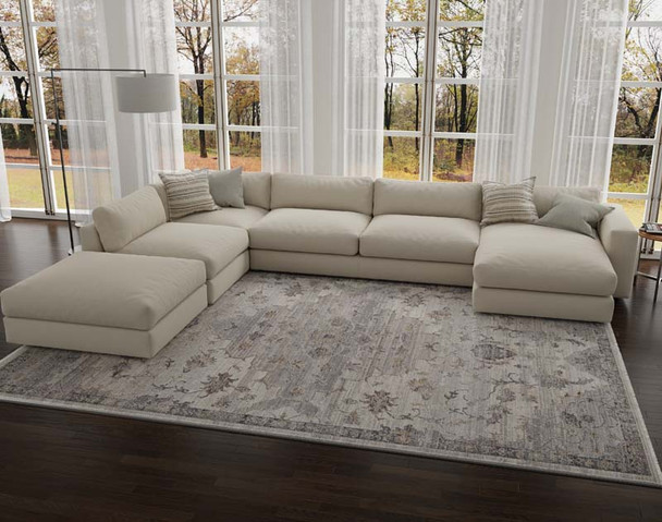 Kas Adele 8804 Ivory Grey Courtney Rug