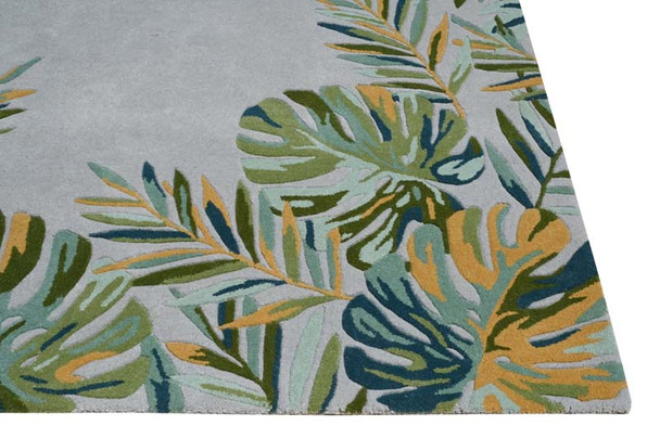 Kas Cove 3003 Grey Green Tropics Rug