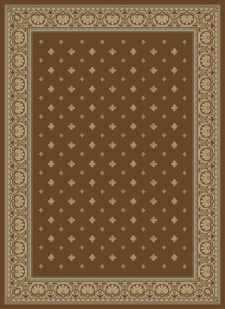 Concord Ankara 6308 Pin Dot Brown Area Rug