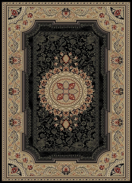 Concord Ankara 6523 Chateau Black Area Rug