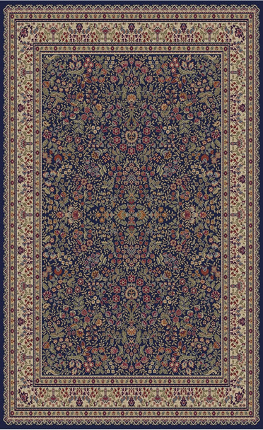 Concord Jewel 4114 Sarouk Navy Area Rug