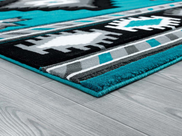 United Weavers Bristol 2050 10469 Caliente Turquoise Rug