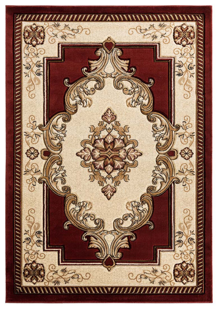 United Weavers Bristol 2050 10534 Fallon Burgundy Rug