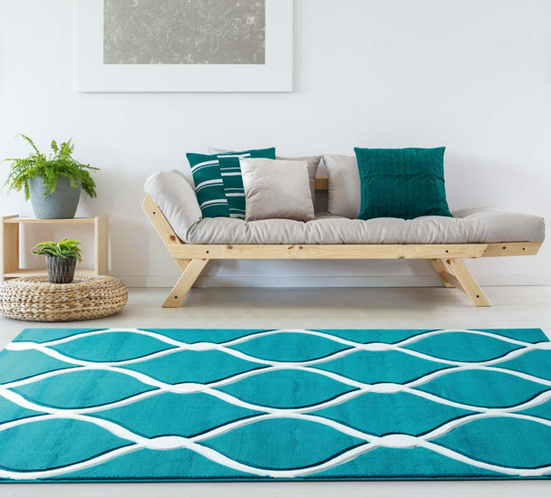 United Weavers Bristol 2050 11569 Rodanthe Turquoise Rug