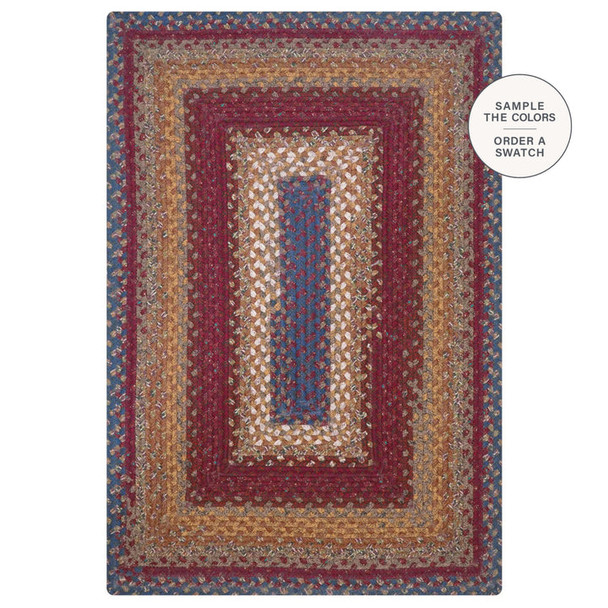 Log Cabin Step Cotton Rug by Homespice