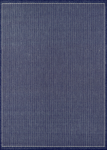 Couristan Recife Saddlestitch 1001-6500 Ivory Indigo Area Rug