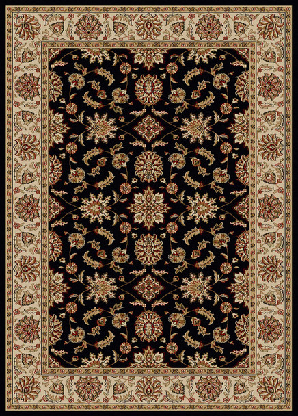 Como 1592 Black Rug by Radici