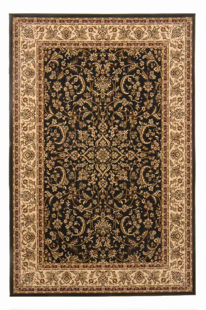 Noble 1318 Black Rug by Radici