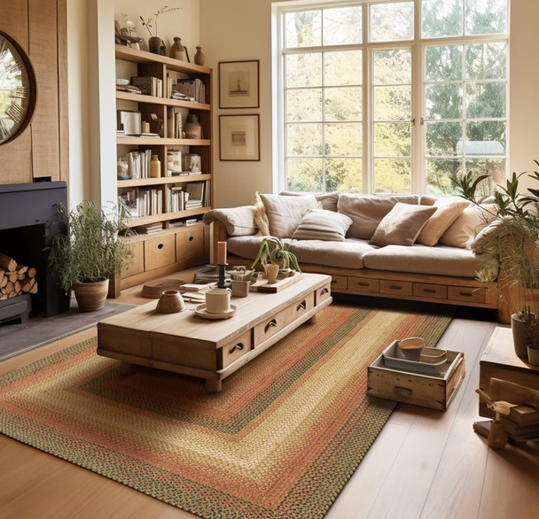 Russet Braided Rug by Green World & Homespice