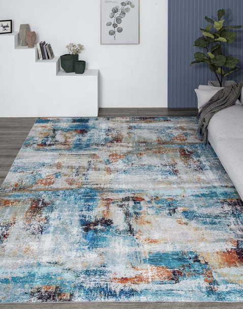 Kalaty Omnia OM-876 Turquoise Spice Rug