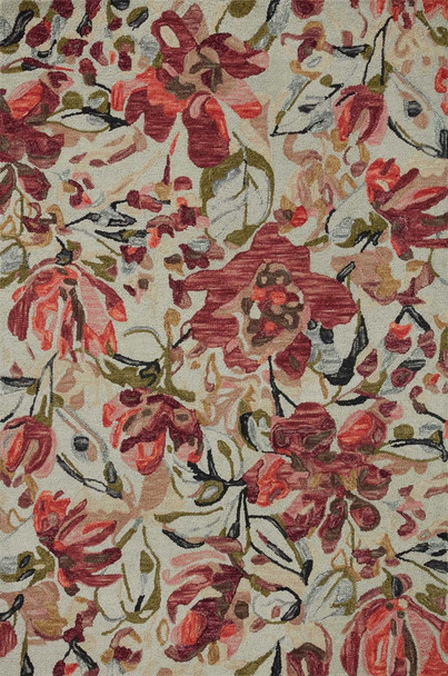 Loloi Belladonna BLM-01 Ivory Raspberry Rug
